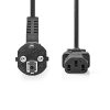Nedis CEGL10000BK50 táp kábel, IEC-320-C13, 3x 0.75mm, 5m, fekete