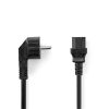 Nedis CEGL10000BK50 táp kábel, IEC-320-C13, 3x 0.75mm, 5m, fekete