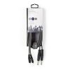 Nedis COTH23320GY30 félprofi audio kábel, 2 x 6,35mm mono jack dugó - 2 X RCA dugó, hossz 3m, rugalmas