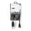 Nedis COTH23320GY50 audio kábel, félprofi, 2 x 6,3mm mono jack dugó - 2 XRCA dugó, 5m