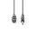 Nedis COTH15120GY50 félprofi audio kábel, 6,35mm mono jack dugó - 3p XLR aljzat, hossz 5m, rugalmas