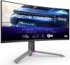 AOC PD34 Porsche Design AGON Gaming OLED monitor, ívelt, 34" (86cm), UHD (3840x2160), 240Hz, 1000cd/m², 0.03ms, HDMI /DisplayPort /USB, hangszóró