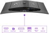 AOC PD34 Porsche Design AGON Gaming OLED monitor, ívelt, 34" (86cm), UHD (3840x2160), 240Hz, 1000cd/m², 0.03ms, HDMI /DisplayPort /USB, hangszóró