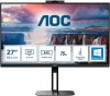 AOC Q27V5CW/BK QHD (2560x1440) IPS LED monitor 27" (69cm), 16:9, 300cd/m2, 1ms, HDMI /DisplayPort, USB-A, USB-C, webkamera