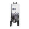 Nedis COTH15012GY30 DMX adapter kábel, XLR 3 tűs dugó, XLR 3 tűs anya, Nikkelezett, 3 m, kerek, PVC, Sötétszürke
