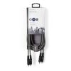 Nedis COTH24200GY30 sztereo audio kábel, 2x RCA dugó, 2x RCA dugó, Nikkelezett, 3 m, rugalmas