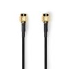 Nedis CSGL02000BK20 SMA kábel, aranyozott, 50 Ohm, árnyékolt, 2m