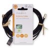 Nedis CSGL02010BK30 SMA kábel, SMA apa, SMA anya, Aranyozott, 50 Ohm, árnyékolt, 3,00 m | kerek, PVC, Fekete