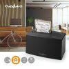 Nedis HDDUSB3210BK HDD / SSD dokkoló, USB 3.2 Gen1, USB Type-A, 2 fiókos, 2,5 / 3,5", USB 3.2 Gen1