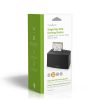 Nedis HDDUSB3210BK HDD / SSD dokkoló, USB 3.2 Gen1, USB Type-A, 2 fiókos, 2,5 / 3,5", USB 3.2 Gen1