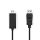 Nedis CCGL37100BK10 Display port dugó - HDMI dugó kábel 1080p, 1m