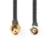 Nedis CSGL02400BK50 SMA antenna kábel, 50 Ohm, aranyozott, kettős árnyékolású, 5m