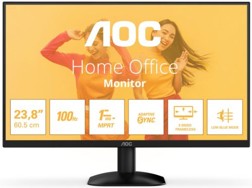 AOC 24B35HM2 Full HD VA LED monitor, 23.8" (61cm), 100Hz, 16:9, 300 cd/m2, 1ms, HDMI/VGA