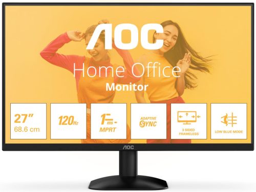 AOC 27B35HM Full HD VA LED monitor, 27" (69cm), 100Hz, 16:9, 300 cd/m2, 1ms, VGA/HDMI