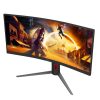 AOC CU34G4 Gaming VA LED monitor, ívelt, 34" (86cm), WQHD (3440 x1440), 21:9, 180Hz, 300cd/m2, 0.5ms, 2db HDMI /DisplayPort