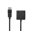 Nedis CCGB37351BK02 display port dugó - HDMI aljzat adapter