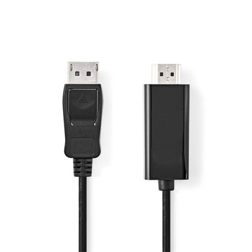 Nedis CCGL37100BK30 Displayport 1.2 - HDMI kábel, 1080p, 10.8Gbps, 3m