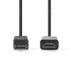 Nedis CCGL37100BK30 Displayport 1.2 - HDMI kábel, 1080p, 10.8Gbps, 3m