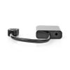 Nedis CCGB34900BK02 HDMI - VGA adapter, Full HD, 3.5mm jack audio kimenet, 20cm