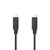 Nedis CCGL64750BK10 USB C - USB-C kábel, USB3.2 Gen 2, 240W, 20 Gbps, 1m, (USB3.1, USB3.0, USB2.0)