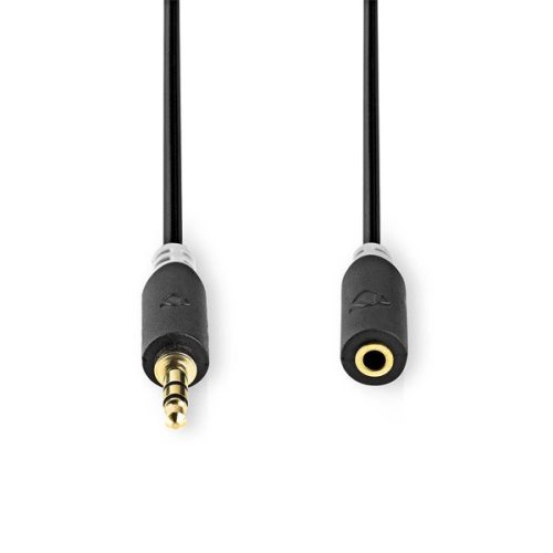 Nedis CABW22050AT20 sztereo audió kábel 3,5mm sztereo jack dugó - 3,5mm sztereo jack aljzat, 2 m