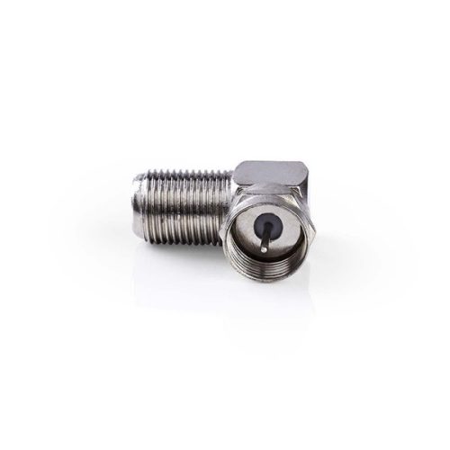 Nedis CSGP41942ME F adapter 90°, F dugó - F aljzat, 10db/csomag