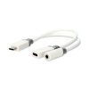 Nedis CCBW64922WT01 USB-C audio adapter, DAC, 48 kHz, USB C dugó - USB-C aljzat, 3,5 mm sztereo jack aljzat, 60W