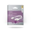 Nedis CCBW64922WT01 USB-C audio adapter, DAC, 48 kHz, USB C dugó - USB-C aljzat, 3,5 mm sztereo jack aljzat, 60W