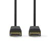 Nedis CCGB37014BK20 DisplayPort 1.4 kábel, 8K@60Hz, 32.4Gbps, 2m