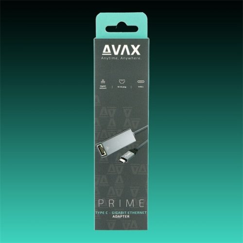 Avax AD900 átalakító adapter USB-C - Ethernet Gigabit port