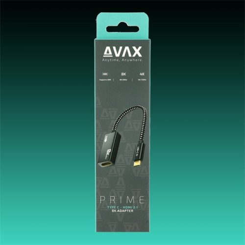Avax AV901 Prime átalakító adapter DisplayPort - DisplayPort 2.1, 40Gbps,60Hz