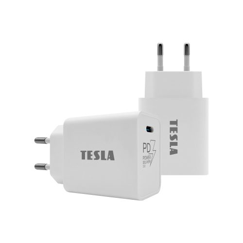 TESLA Power Charger T100 20W (fehér) - gyorstöltő