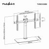 Nedis TVSM2330BK asztali TV állvány, 32 - 65", VESA 600x400, billenthető, max.45kg, edzett üveg talp