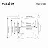 Nedis TVWM1010BK fali konzol, 13"-27" VESA 100x100, fix, 30kg