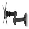 Nedis TVWM31BK fali konzol, 26-43", VESA 200x200, dönthető, forgatható, karos, max 30kg, fekete