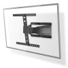 Nedis TVWM5560BK fali konzol, 43-90", VESA 600x400, dönthető, forgatható dupla karos, max. 50kg, fekete
