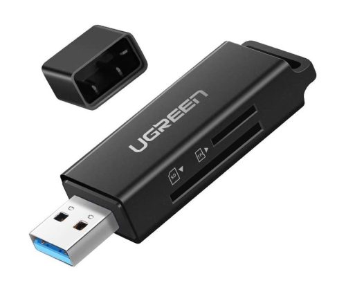 Ugreen 40752 CM104 USB 3.0 SD / microSD memóriakártya-olvasó, fekete