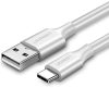 Ugreen 60123 USB-USB -C kábel 2m, 480 Mb/s, 5V-2A, fehér