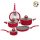 Tognana V979118MRRM Grancucina Collection Rock In Red edénykészlet, 8 darabos, indukciós, piros