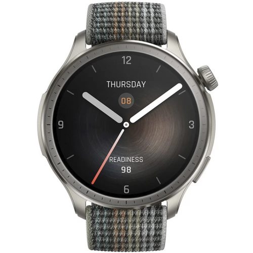 Amazfit Balance NFC okosóra, 1.5" (3.8cm) AMOLED kijelző, GPS, BT5.0, szilikon szíj, szürke