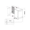 Whirlpool W2F HD624 szabadonálló mosogatógép, 14 teríték, 9program, 44dB, fehér