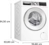 Bosch WGG244Z9BY Serie 6 elöltöltős mosógép, 9kg, 1400rpm, 70dB, 0.489kWh, fehér -ezüst