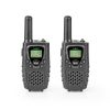 Nedis WLTK0800BK Walkie-Talkie szett, 446 MHz technológia, 8 csatorna, VOX funkció, akkumulátoros, fekete