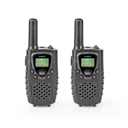 Nedis WLTK0800BK Walkie-Talkie szett, 446 MHz technológia, 8 csatorna, VOX funkció, akkumulátoros, fekete