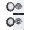 LG WT1210WWF WashTower elöltöltős mosógép és szárítógép, 12kg, 1400rpm, 72dB, Wi-Fi, fehér