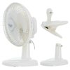 Adler AD7317 csíptethető ventilátor, 15cm, 15Watt, 46dB, fehér