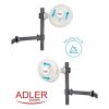 Adler AD7317 csíptethető ventilátor, 15cm, 15Watt, 46dB, fehér