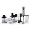 Ariete 898/11 botmixer készlet, 7 az1-ben (turmix, habverő, püré, darál, reszel, darabol, szeletel), 1000Watt, 10 sebesség, inox