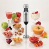 Ariete 898/11 botmixer készlet, 7 az1-ben (turmix, habverő, püré, darál, reszel, darabol, szeletel), 1000Watt, 10 sebesség, inox