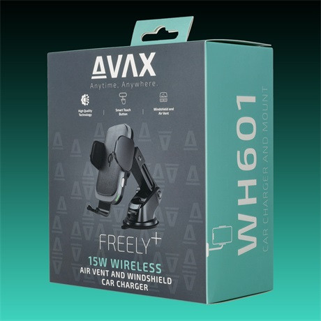 Avax WH601 Autós Tartó, Vezeték Nélküli Töltéssel